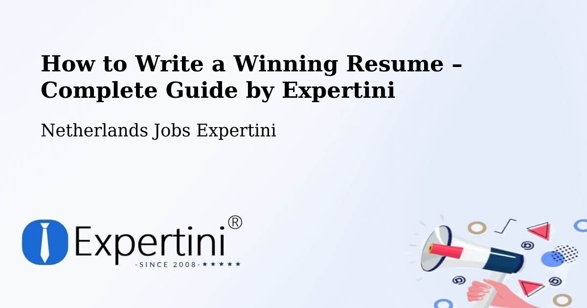 Resume Writing Guide for Job Seekers – Wessem - Wessem, Netherlands Jobs Expertini